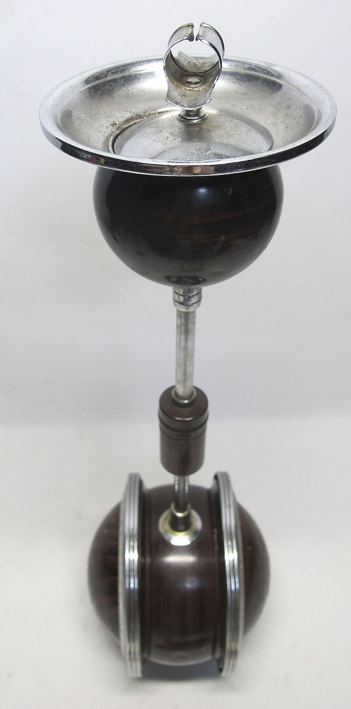 Art Deco 1929 Belmet Rollodor Hotel Lobby Rolling Swing Floor Ashtray